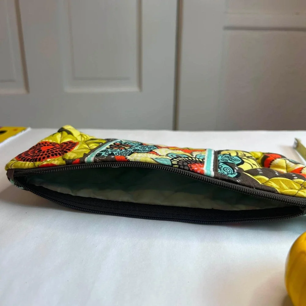 Vera Bradley Pencil Case Women OS Multicolor Sun Valley Floral Quilted Pouch